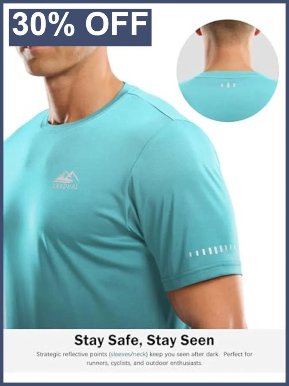 Men's UPF 50+ Short Sleeve Rash Guard Sun Protection Swim Shirt with 4-Way